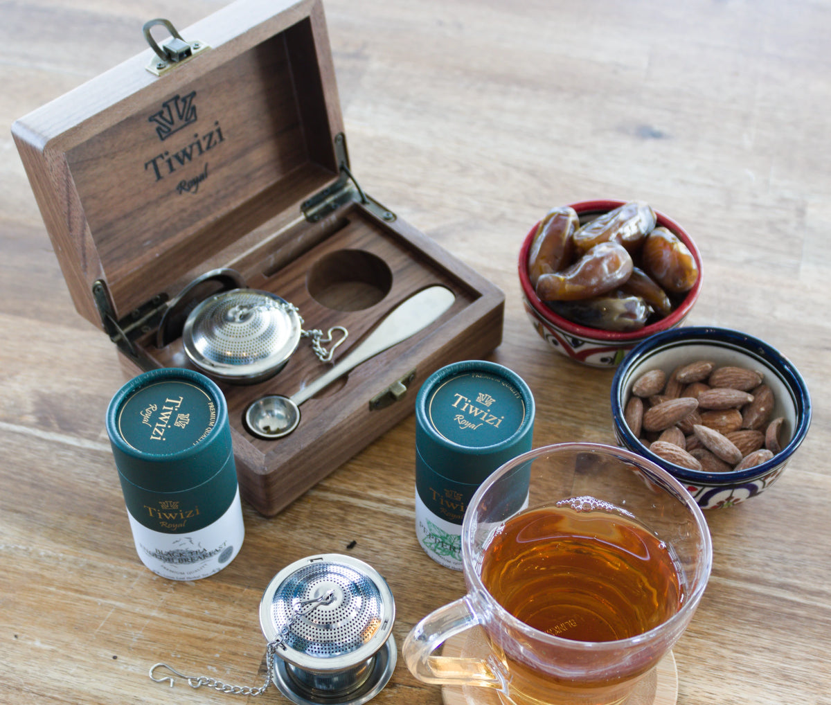  DIY tea setup made from the Tiwizi herbal tea collection